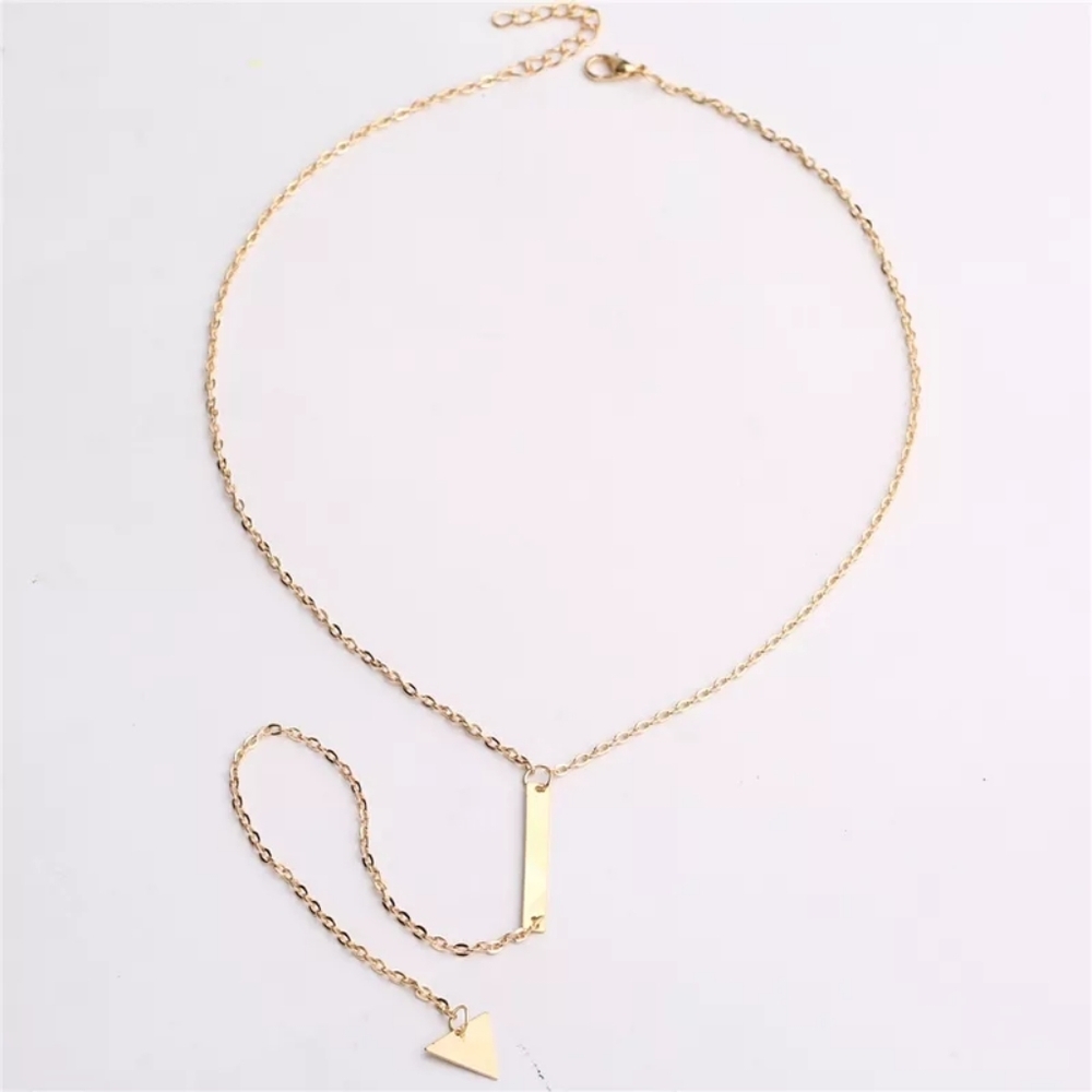 ✨️NEW SEXY GOLD PLATED‎ BAR NECKLACE